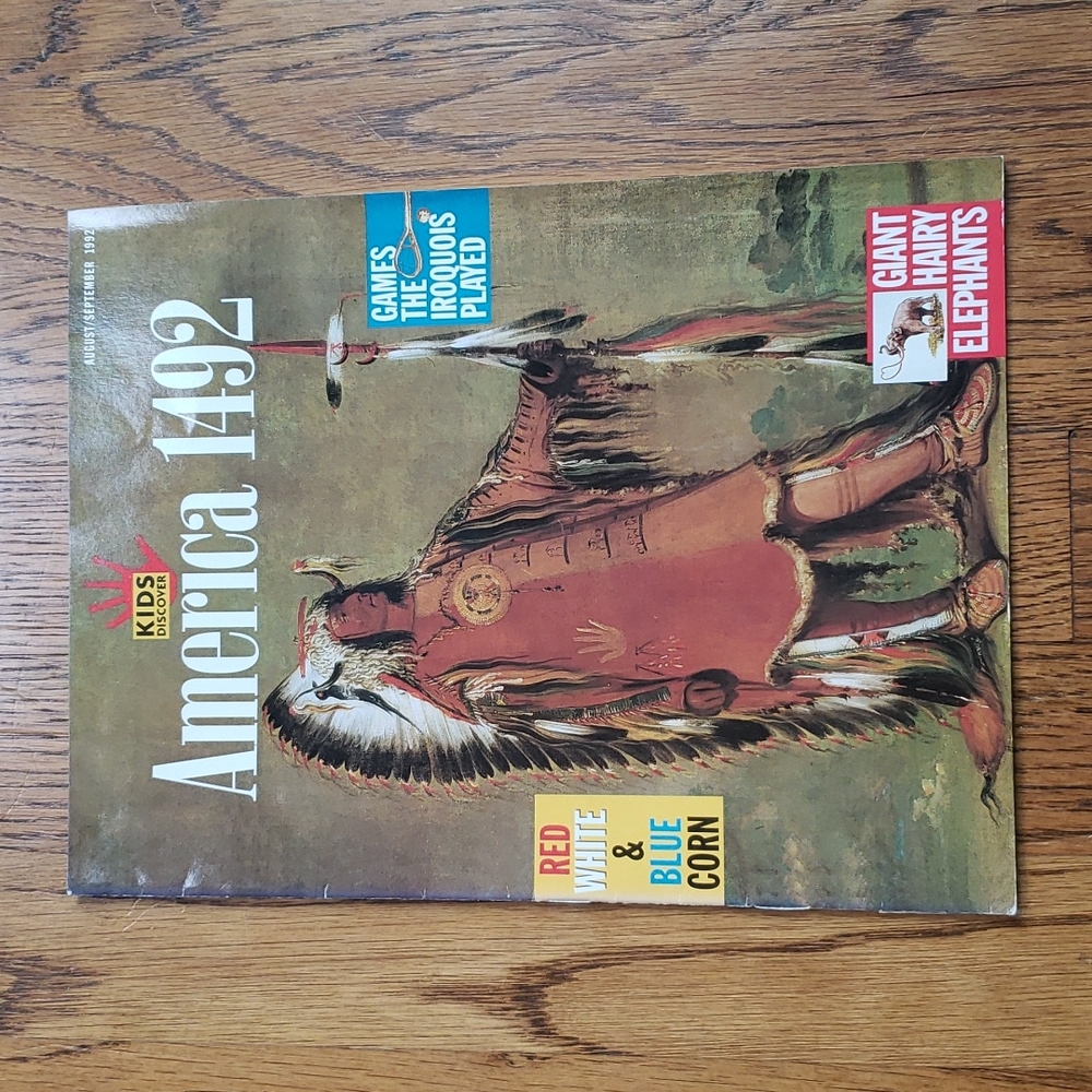 Vintage 90s Kids Discover Magazine America 1492 Volume 2 Issue 7